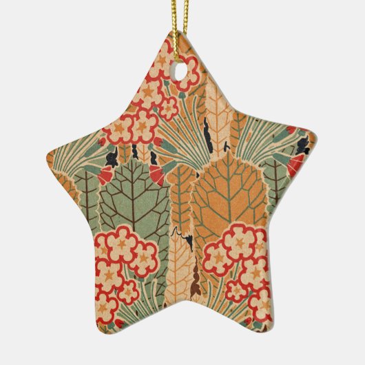 アールヌーボーパターン#1アットエムポリオモファ セラミックオーナメント (左)