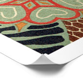 アールヌーボーパターン#2アットエムポリオモファ ポスター (角)