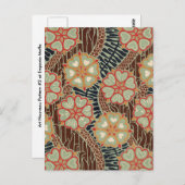 アールヌーボーパターン#2アットエムポリオモファ ポストカード (正面/裏面)