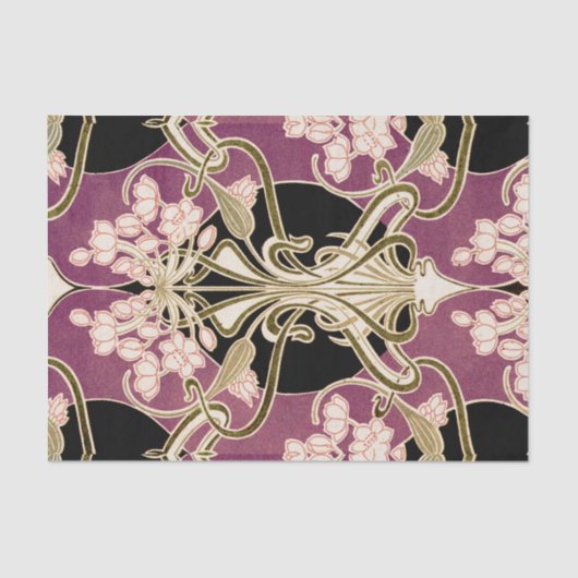 アールヌーボーパターン#2 薄葉紙 (正面)