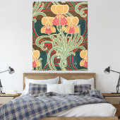 アールヌーボーパターン#4アットエムポリオモファ キャンバスプリント (インサイチュ (寝室))