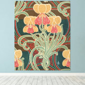 アールヌーボーパターン#4アットエムポリオモファ キャンバスプリント (インサイチュ (ウッドフロア))