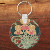 アールヌーボーパターン#4アットエムポリオモファ キーホルダー (正面)