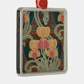 アールヌーボーパターン#4アットエムポリオモファ メタルオーナメント (右)