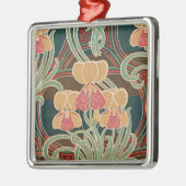 アールヌーボーパターン#4アットエムポリオモファ メタルオーナメント (左)