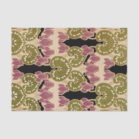 アールヌーボーパターン#4 薄葉紙 (正面)