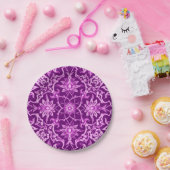 アールヌーボーパタ中国のーン – アメジスト紫 ペーパープレート (パーティー)