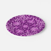 アールヌーボーパタ中国のーン – アメジスト紫 ペーパープレート (アングル)
