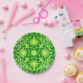 アールヌーボーパタ中国のーン – エメラルドグリーン ペーパープレート (パーティー)