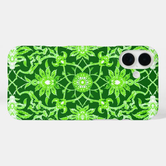 アールヌーボーパタ中国のーン – エメラルドグリーン Case-Mate iPhoneケース (裏面 (横))