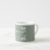 アールヌーボーパーソナライズされたスペシャリティマグ エスプレッソカップ (正面右)