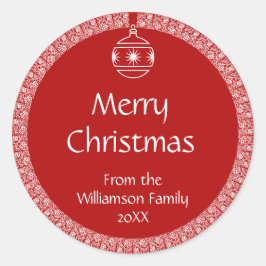 アールヌーボーパーソナライズされたレトロ ラウンドシール