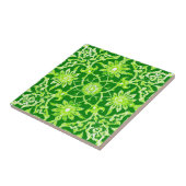 アールヌーボーパ中国のターン-エメラルドグリーン タイル (側面)