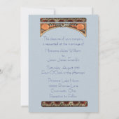 アールヌーボービューティフルブライド結婚式招待状 招待状 (裏面)