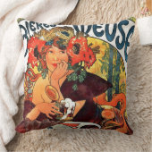 アールヌーボービール広告1897年 クッション (ブランケット)