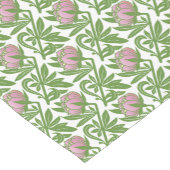 アールヌーボーピンクの睡蓮の壁紙 ショートテーブルランナー (コーナー)