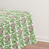 アールヌーボーピンクの睡蓮の壁紙 テーブルクロス (インサイチュ)