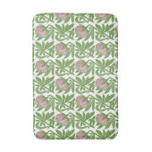 アールヌーボーピンクの睡蓮の壁紙 バスマット (正面縦)