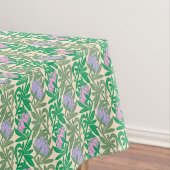 アールヌーボーピンクの睡蓮ダマスク テーブルクロス (インサイチュ)