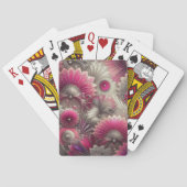 アールヌーボーピンクファンとシルバーファン トランプ (裏面)