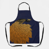 アールヌーボーピーコックウィル・ブラッドリー エプロン (正面)