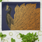 アールヌーボーピーコックウィル・ブラッドリー キッチンタオル (折り畳み)