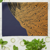 アールヌーボーピーコックウィル・ブラッドリー キッチンタオル (折り畳み)