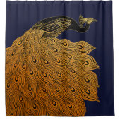 アールヌーボーピーコックウィル・ブラッドリー シャワーカーテン (正面)