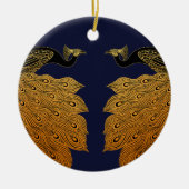 アールヌーボーピーコックウィル・ブラッドリー セラミックオーナメント (正面)