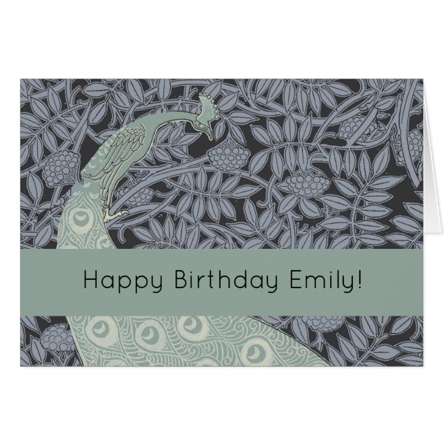 アールヌーボーピーコッククラシックヴィンテージバード (正面横)