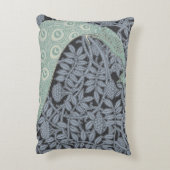 アールヌーボーピーコッククラシックヴィンテージバード アクセントクッション (裏面(縦))