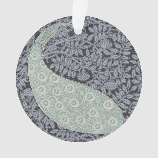 アールヌーボーピーコッククラシックヴィンテージバード オーナメント (正面)