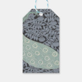 アールヌーボーピーコッククラシックヴィンテージバード ギフトタグ (正面)