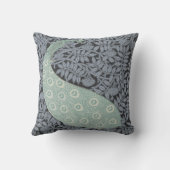 アールヌーボーピーコッククラシックヴィンテージバード クッション (裏面)