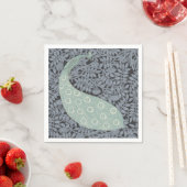 アールヌーボーピーコッククラシックヴィンテージバード スタンダードカクテルナプキン (インサイチュ)