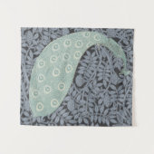 アールヌーボーピーコッククラシックヴィンテージバード タペストリー (正面(横))