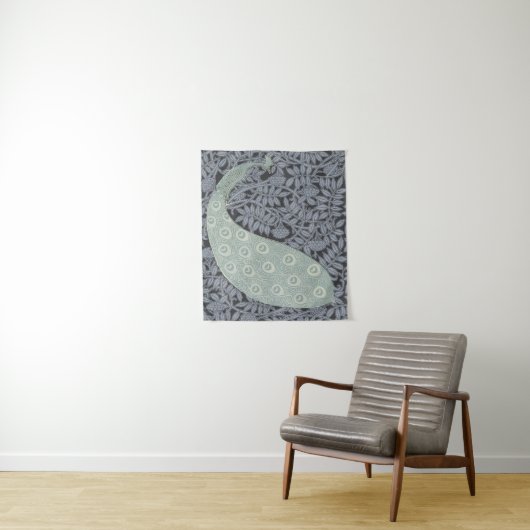 アールヌーボーピーコッククラシックヴィンテージバード タペストリー (インサイチュ)