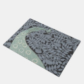 アールヌーボーピーコッククラシックヴィンテージバード ドアマット (アングル)