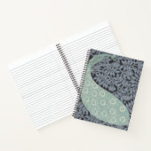 アールヌーボーピーコッククラシックヴィンテージバード ノートブック (内部)