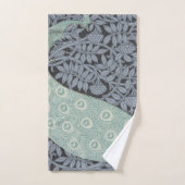 アールヌーボーピーコッククラシックヴィンテージバード バスタオルセット (ハンドタオル)