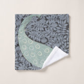 アールヌーボーピーコッククラシックヴィンテージバード バスタオルセット (ウォッシュタオル)