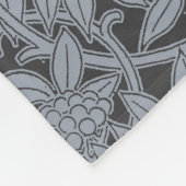 アールヌーボーピーコッククラシックヴィンテージバード フリースブランケット (角)