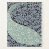 アールヌーボーピーコッククラシックヴィンテージバード プランナー手帳 (裏面)