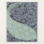 アールヌーボーピーコッククラシックヴィンテージバード プランナー手帳 (正面)