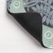 アールヌーボーピーコッククラシックヴィンテージバード マウスパッド (コーナー)