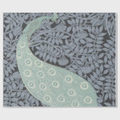 アールヌーボーピーコッククラシックヴィンテージバード ラッピングペーパー (フラット)