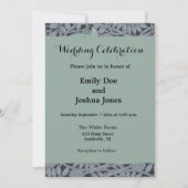 アールヌーボーピーコッククラシックヴィンテージバード 招待状 (正面)