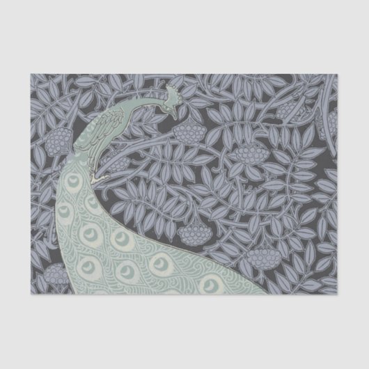 アールヌーボーピーコッククラシックヴィンテージバード 薄葉紙 (正面)