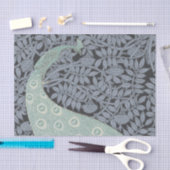 アールヌーボーピーコッククラシックヴィンテージバード 薄葉紙 (クラフト)