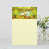 アールヌーボーピーコックスとスワン 便箋 (スタンド正面)